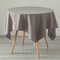 Deerlux 100% Pure Linen Washable Tablecloth Solid Color, 52 x 78 Rectangle Gray QI003989.5278.GY - alternate 3